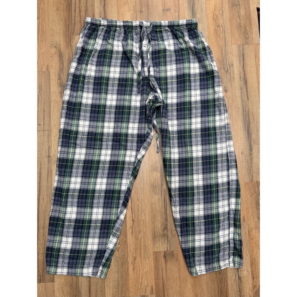 Disney Store Plaid Pajama Pants Green Blue Cotton‎ Lounge Sleep Size XL - Picture 2 of 8